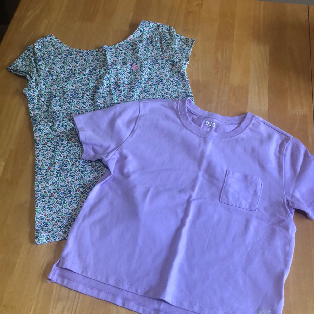 Two short sleeved shirts